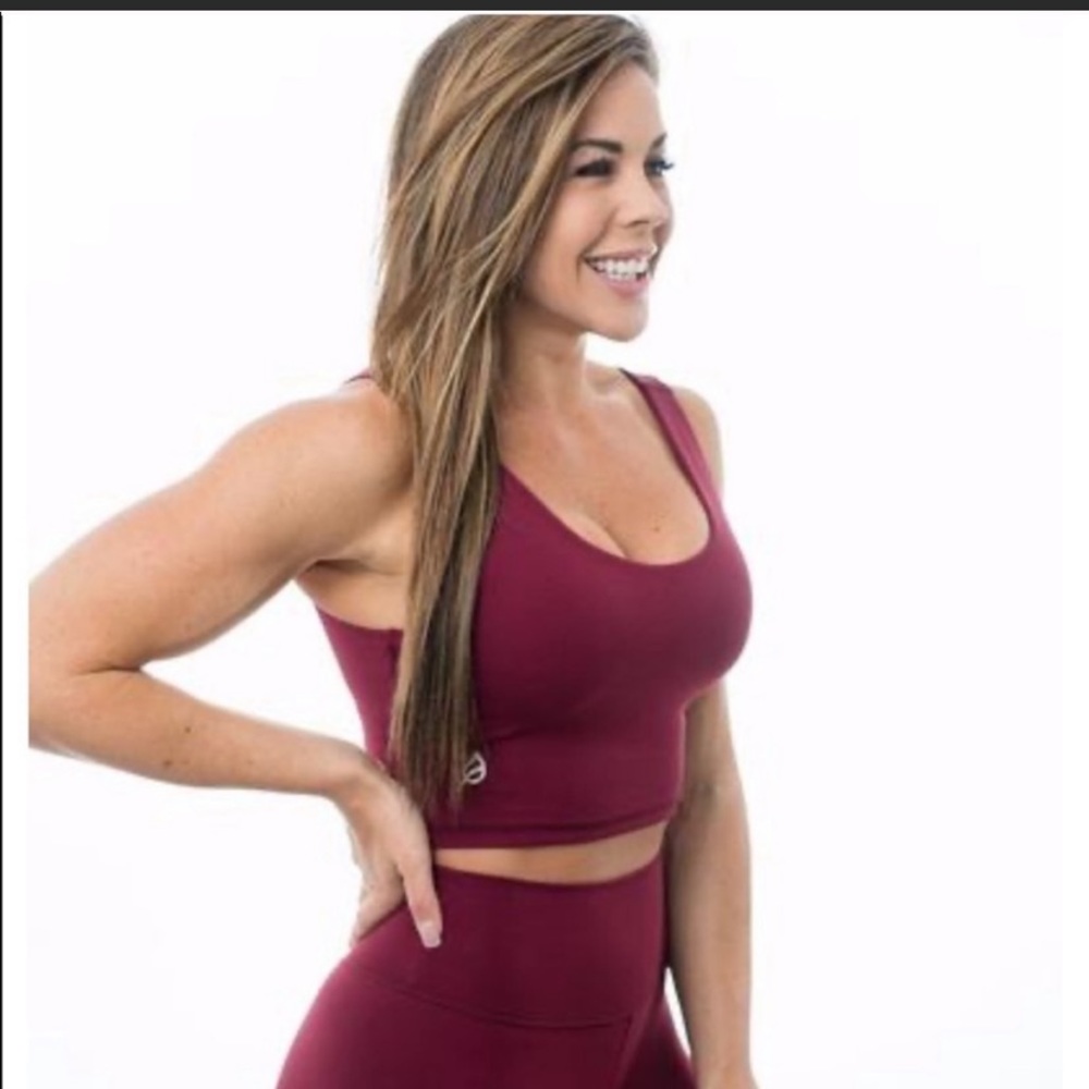 Ptula Cranberry Crop Top